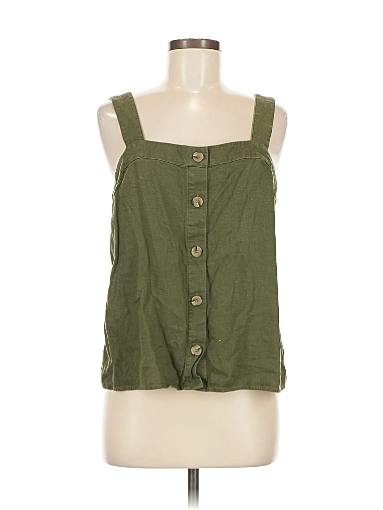 J.CREW FACTORY STORE Pre-owned Sleeveless Blouse In Green