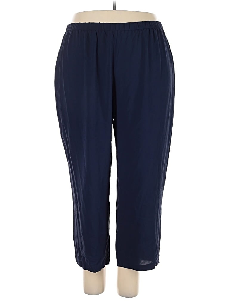 Pre-owned Eileen Fisher Track Pants In Blue