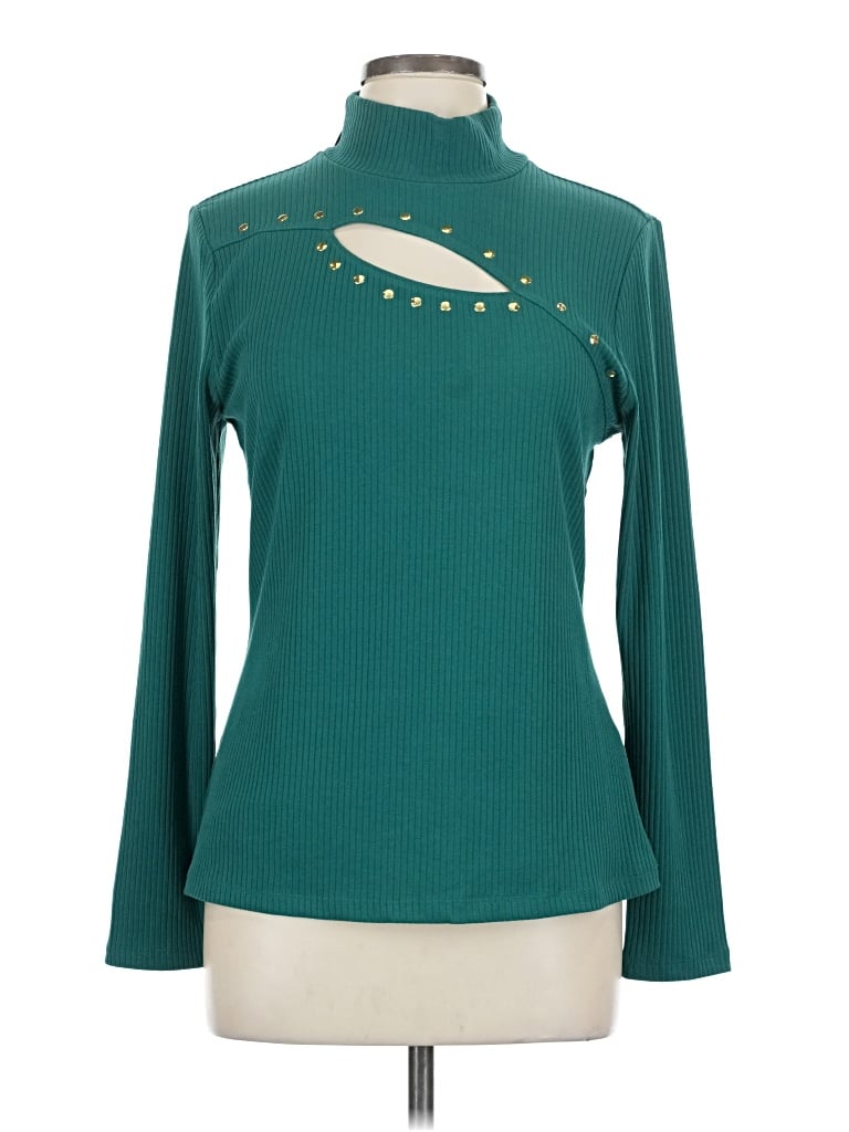 Pre-owned Inc International Concepts Turtleneck Sweater In Blue