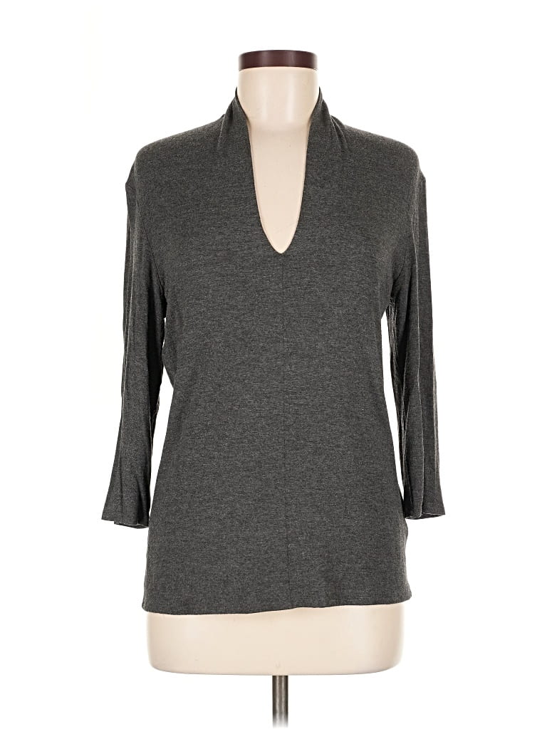 Pre-owned Grace 3/4 Sleeve T-shirt In Gray