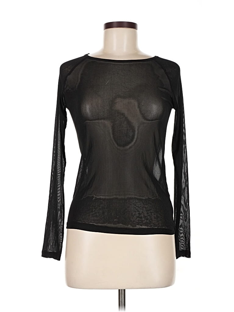 Pre-owned Mangopop Collection Long Sleeve T-shirt In Black