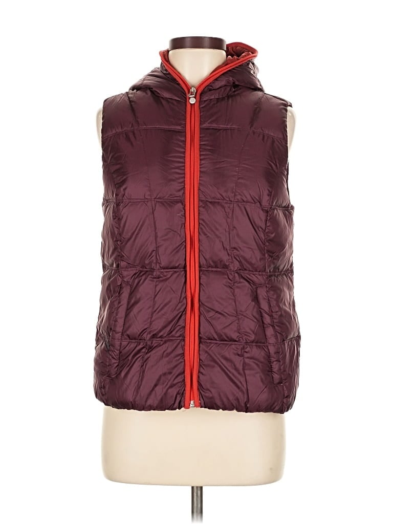 Pre-owned Eddie Bauer Vest In Burgundy