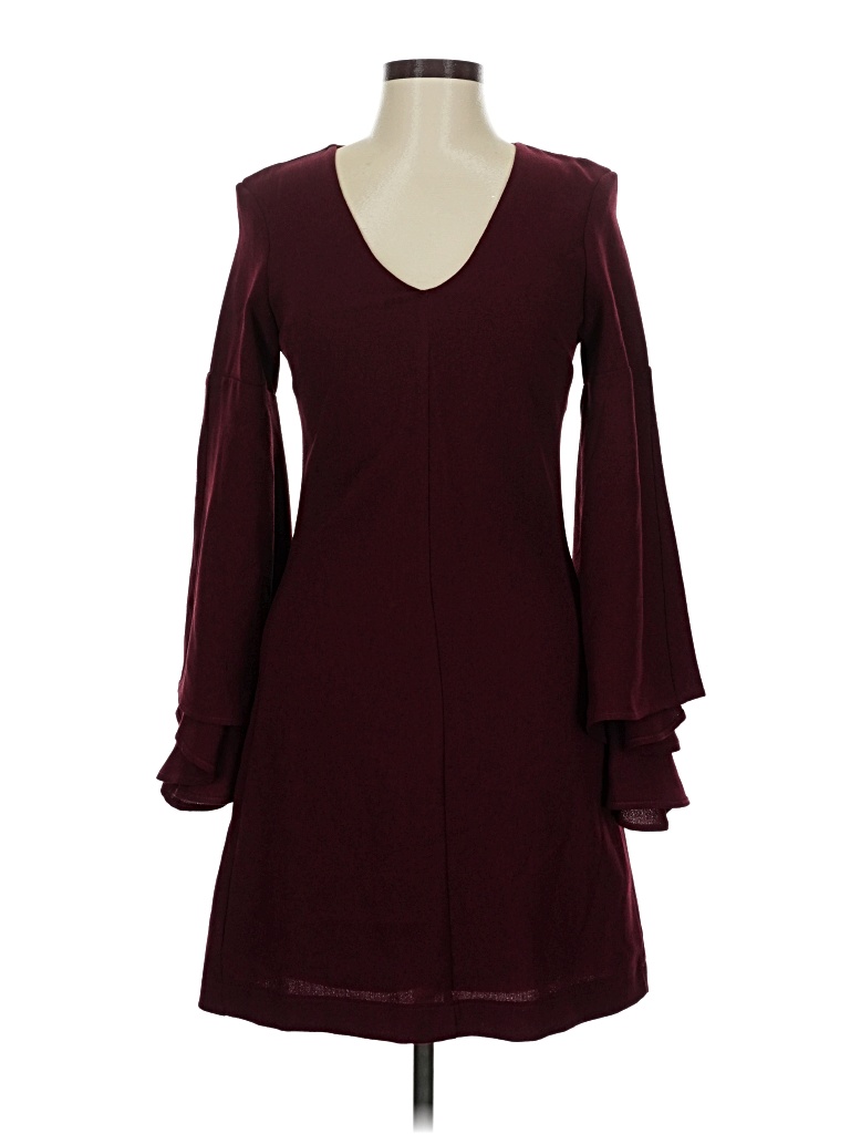 Pre-owned Miss Selfridge Cocktail Dress In Burgundy