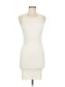 MNG Solid Ivory Cocktail Dress Size 6 - photo 1