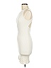 MNG Solid Ivory Cocktail Dress Size 6 - photo 5