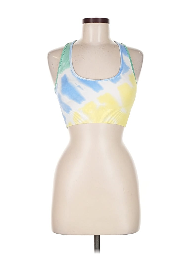 Pre-owned 2 To 5 Designs Tank Top Yellow Halter Neckline Tops