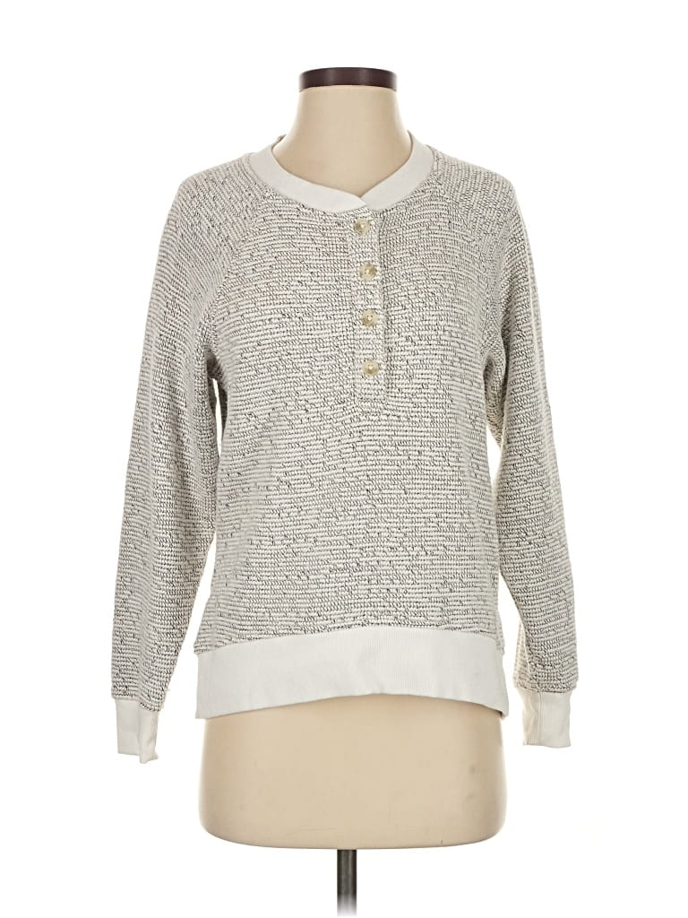 Pre-owned Lou & Grey Pullover Sweater In Gray