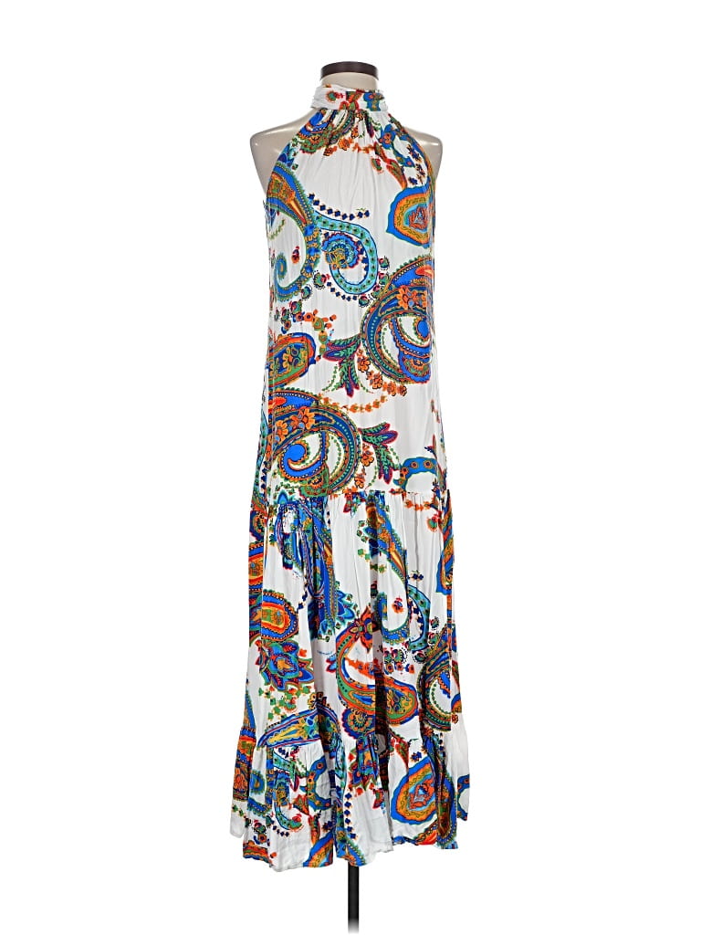 Pre-owned Msk Casual Dress In White