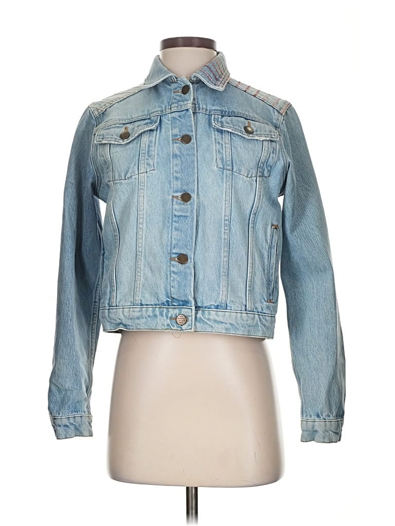Pre-owned Marine Layer Denim Jacket In Blue