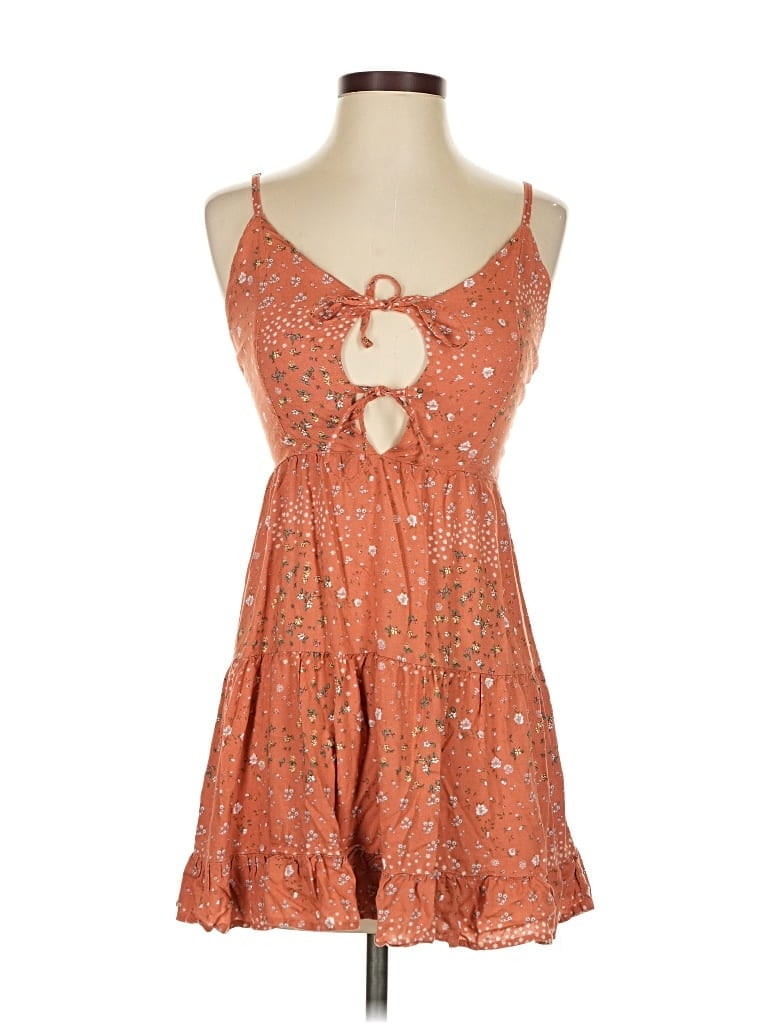 Pre-owned Aéropostale Sleeveless Top Orange Sweetheart Neckline Tops