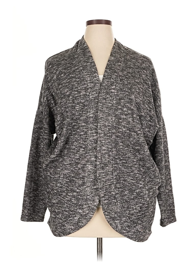 Pre-owned Z By Zella Cardigan Sweater In Gray