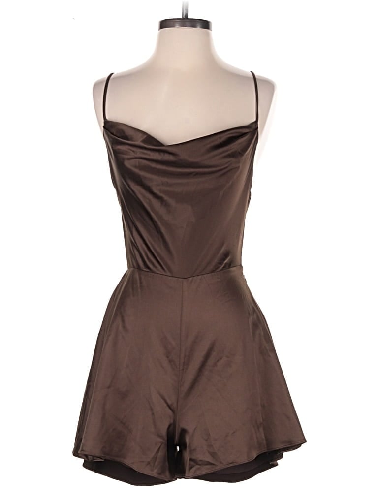 Pre-owned Sky To Moon Romper In Brown