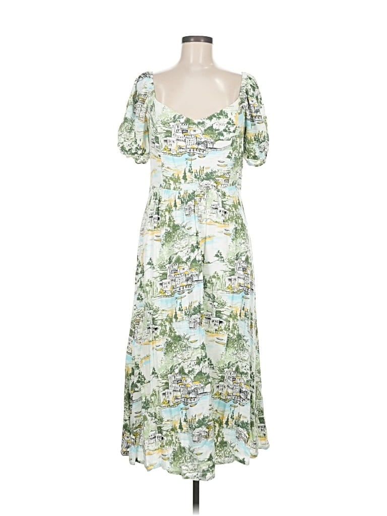 Pre-owned Sugarlips Casual Dress In Green