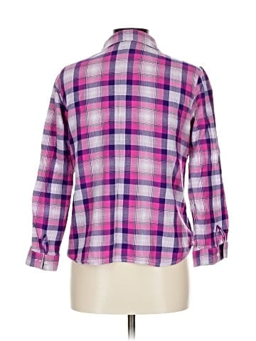 Christopher & Banks 3/4 Sleeve Button-Down Shirt (view 2)
