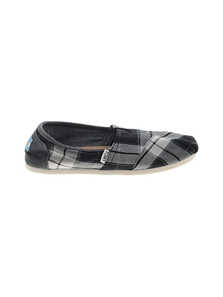 Pre-owned Toms Flats In Black