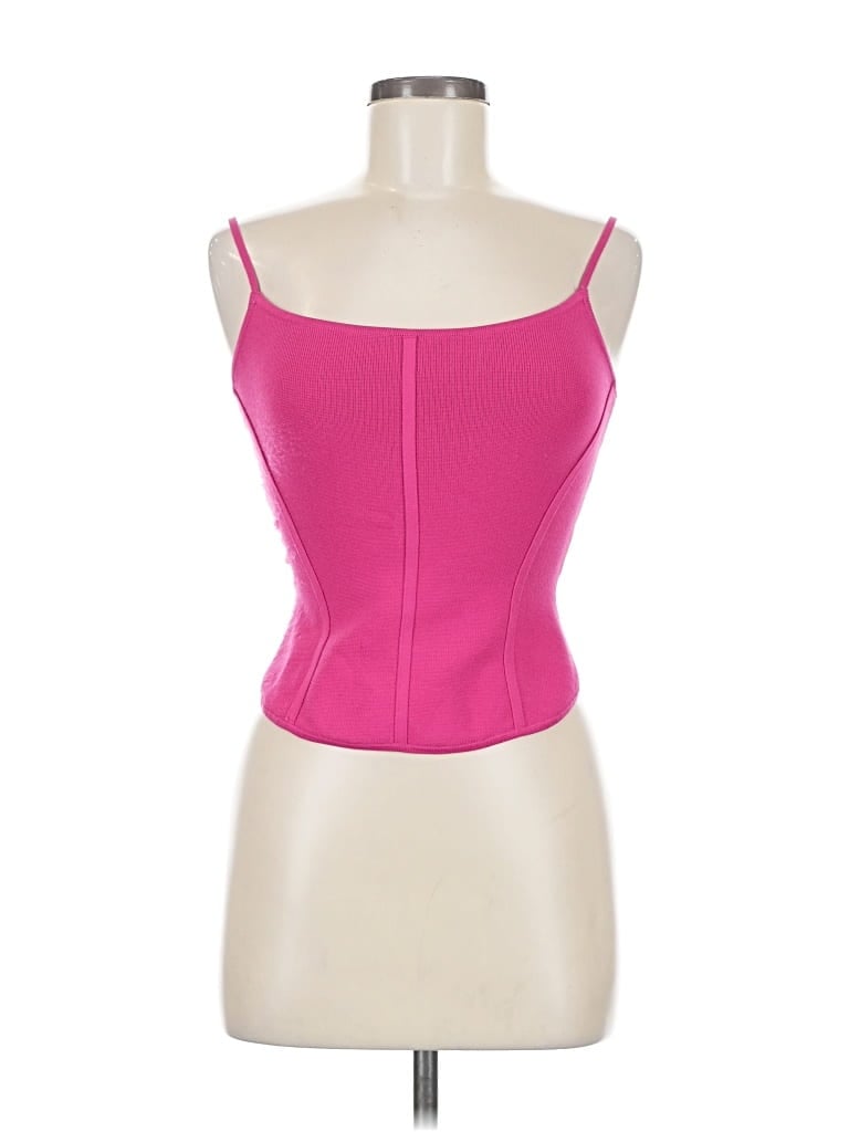 BABATON Pre-owned Tank Top Pink Strapless Neckline Tops