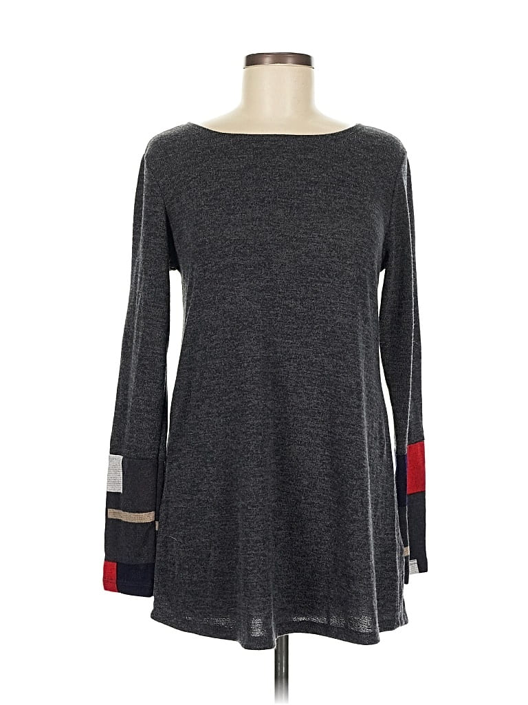 Pre-owned Chris & Carol Pullover Sweater In Gray