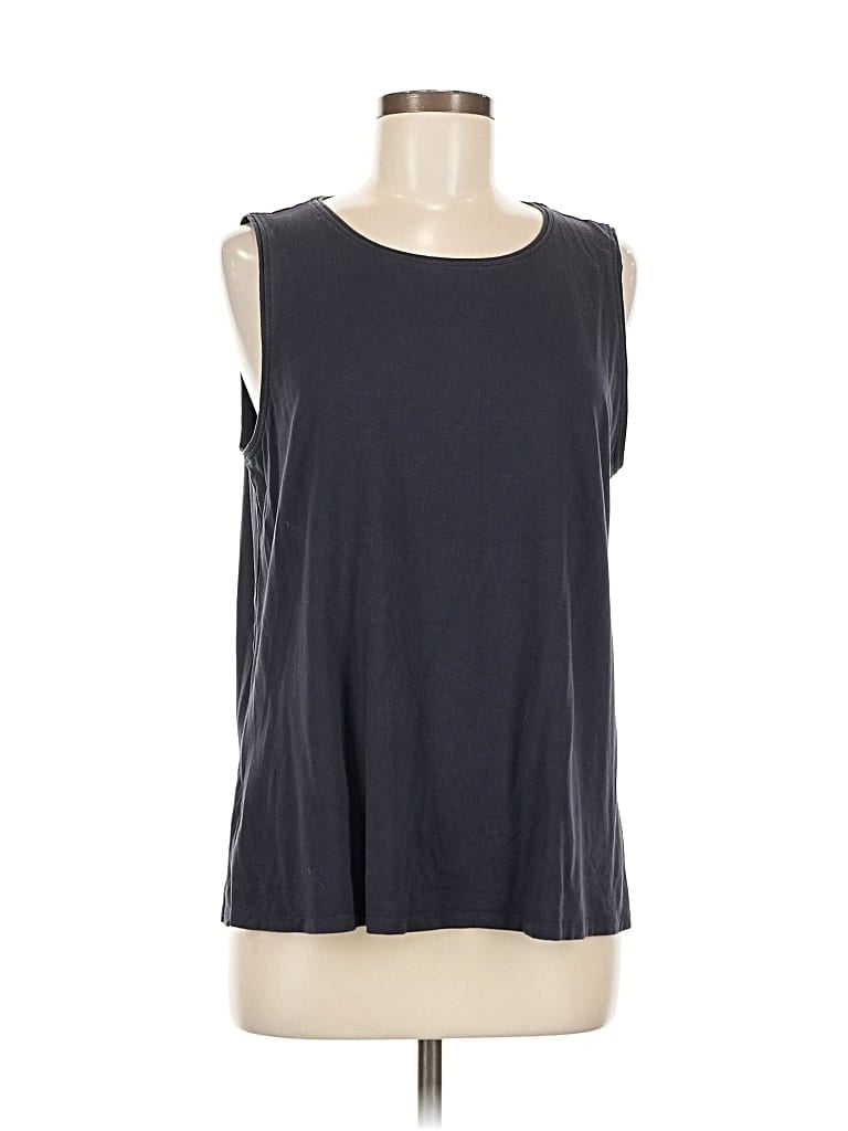 Pre-owned Eileen Fisher Sleeveless T-shirt In Gray