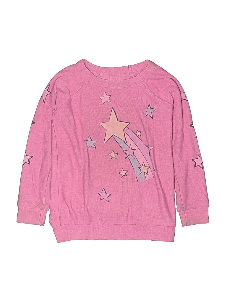 Pre-owned Chaser Kids' Pullover Sweater In Pink