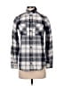 J.Crew Plaid Silver Long Sleeve Button-Down Shirt Size 00 - photo 1