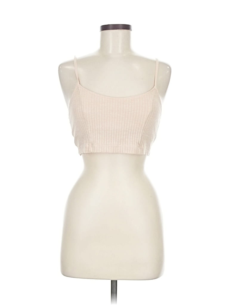 Pre-owned Aerie Tube Top Ivory Strapless Neckline Tops In White