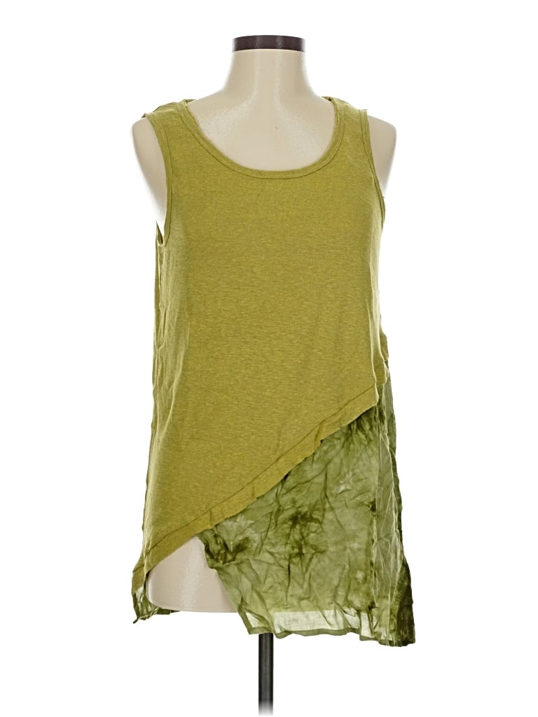 Umgee Tank Top Green Halter Neckline Tops In Green