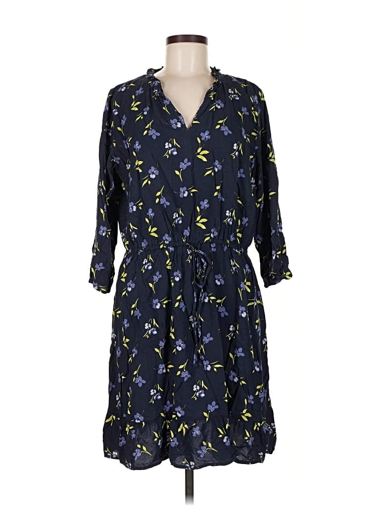 Pre-owned Ann Taylor Loft Outlet Casual Dress In Blue