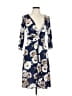 Assorted Brands Floral Blue Casual Dress Size L - photo 1