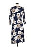 Assorted Brands Floral Blue Casual Dress Size L - photo 2