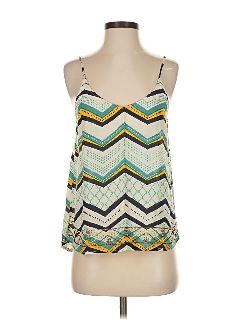 Pre-owned Lucky Brand Sleeveless Blouse In Yellow