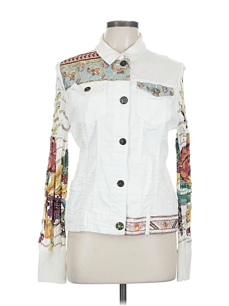 Pre-owned Desigual Jacket In White