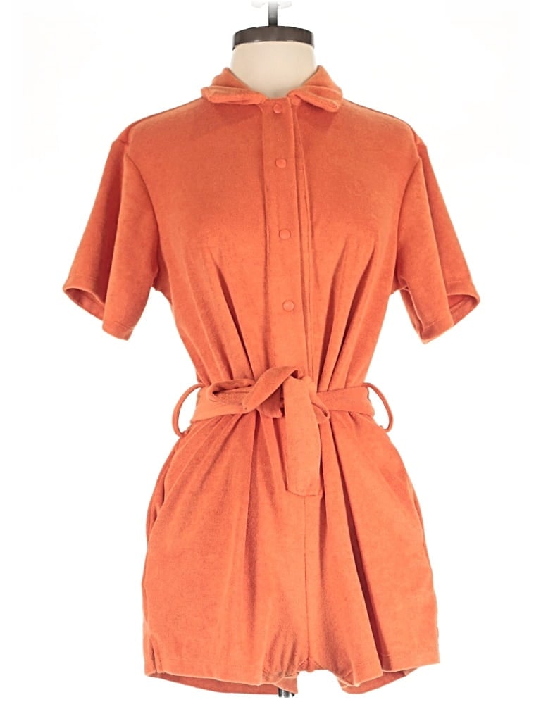 Pre-owned Beach Riot Romper In Orange