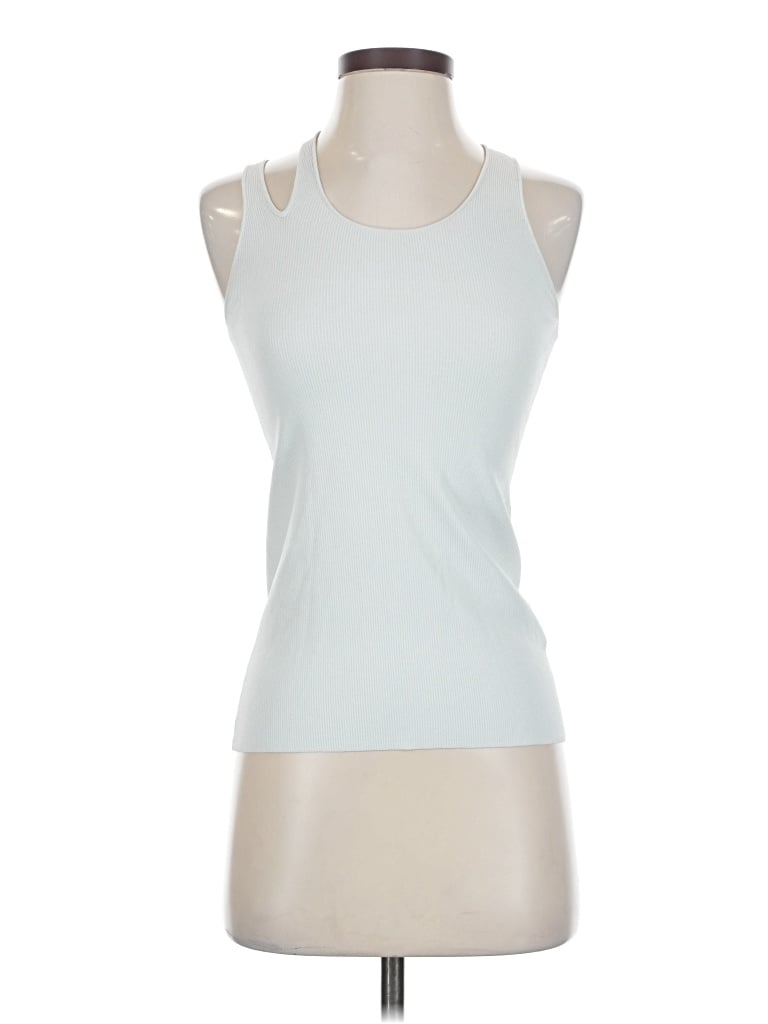 Pre-owned Helmut Lang Sleeveless Top Blue Halter Neckline Tops