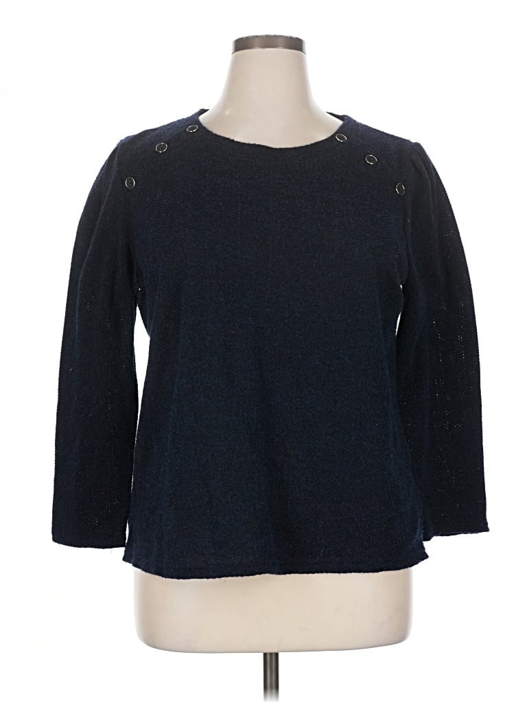 Pre-owned Liz Claiborne Pullover Sweater In Blue