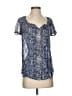 Live 4 Truth 100% Polyester Blue Short Sleeve Blouse Size S - photo 1