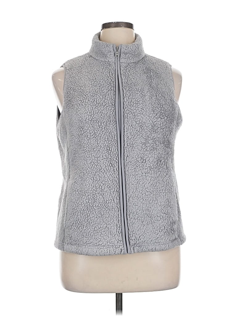 Pre-owned Croft & Barrow Vest In Gray