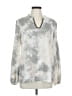 Juicy Couture 100% Polyester Silver Long Sleeve Blouse Size L - photo 1
