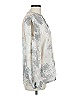 Juicy Couture 100% Polyester Silver Long Sleeve Blouse Size L - photo 4