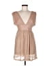 Superdown 100% Polyester Metallic Tan Pink Cocktail Dress Size M - photo 1