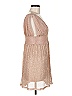 Superdown 100% Polyester Metallic Tan Pink Cocktail Dress Size M - photo 4