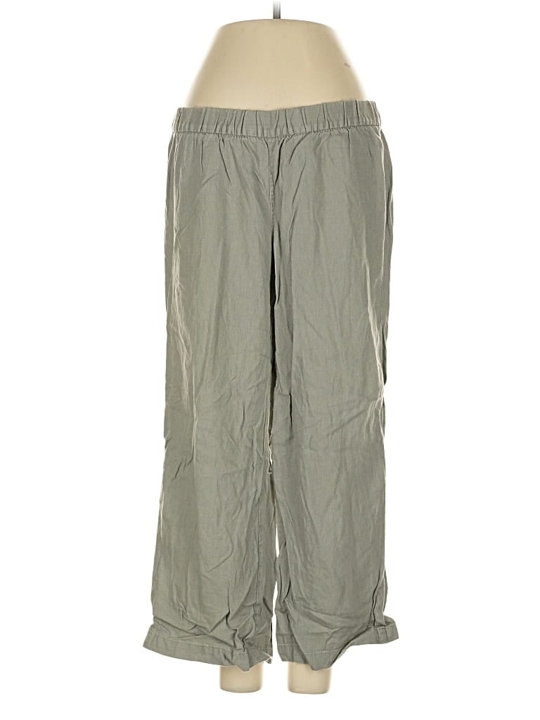 Pre-owned Old Navy Linen Pants In Gray
