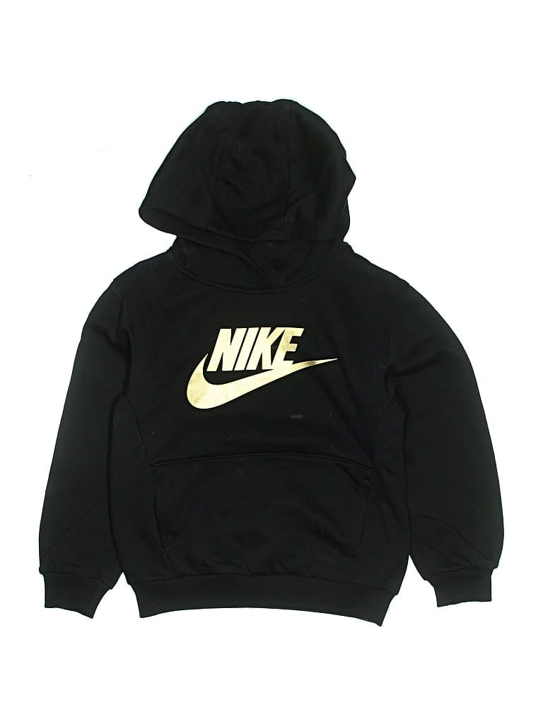Pre-owned Nike Kids' Pullover Hoodie In Black