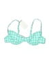 Vitamin A Checkered-gingham Green Swimsuit Top Size L - photo 1
