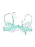 Vitamin A Checkered-gingham Green Swimsuit Top Size L - photo 2