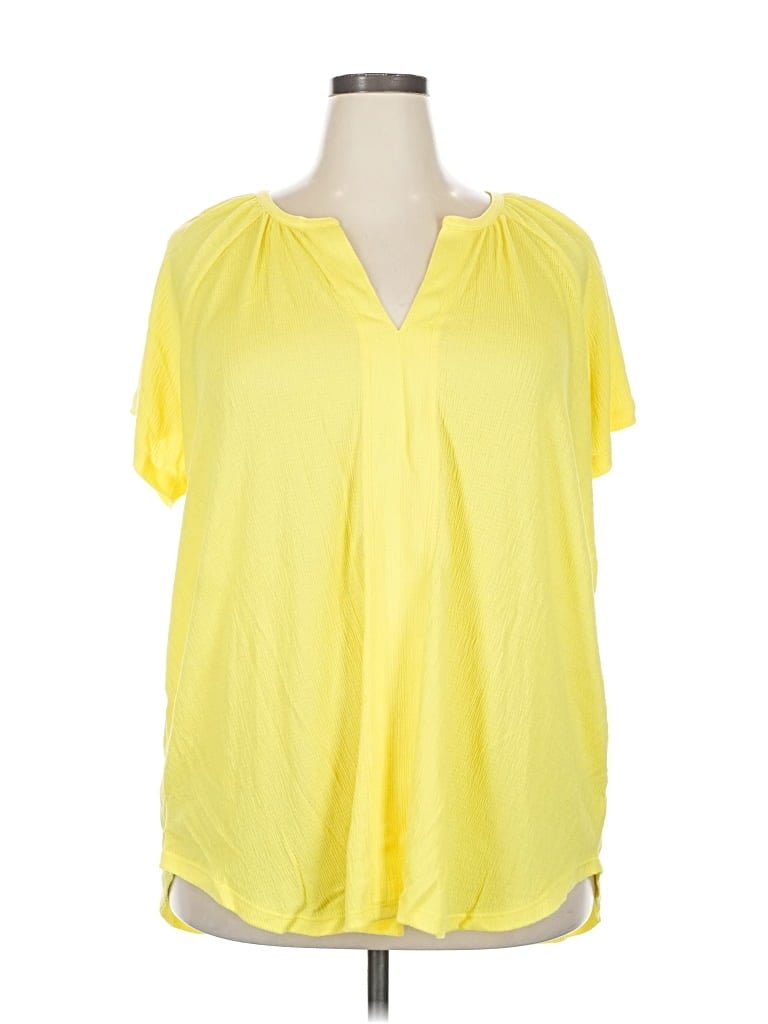 Lane Bryant Short Sleeve T-shirt In Yellow