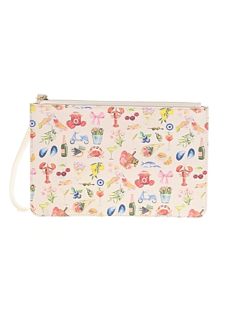 Pre-owned Unbranded Wristlet In White