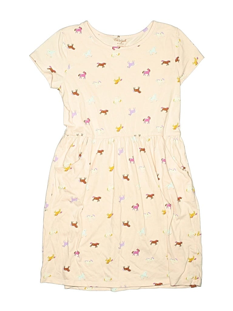 Pre-owned Cat & Jack Kids' Dress In White