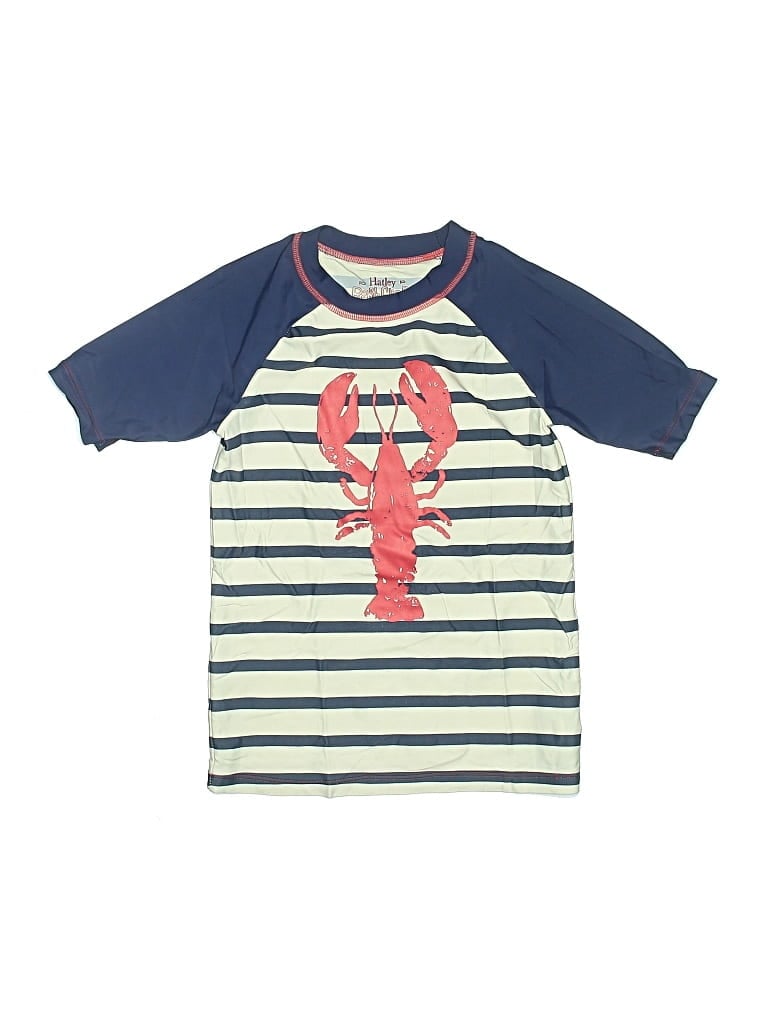 Pre-owned Hatley Kids' Rash Guard In Blue