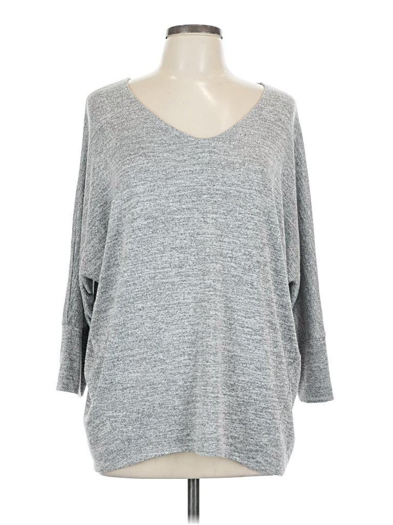 Pre-owned Market & Spruce Pullover Sweater In Gray