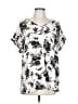 Quechua Ivory Short Sleeve Blouse Size L - photo 1